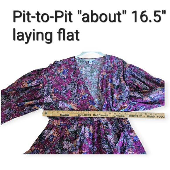 Kika Vargas Scallop Edge Cotton Wrap Blouse Medium - Picture 5 of 10